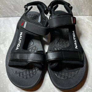 Nautica Alastor Black‎ Outdoor Sandals Size 13 Mens NWOTB